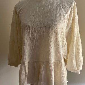 Mod ref big sleeve crop shirt size large
